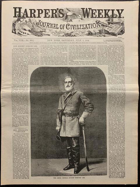 1864 Civil War Newspaper/Gen. ROBERT E. LEE on Cover (1 of 4)