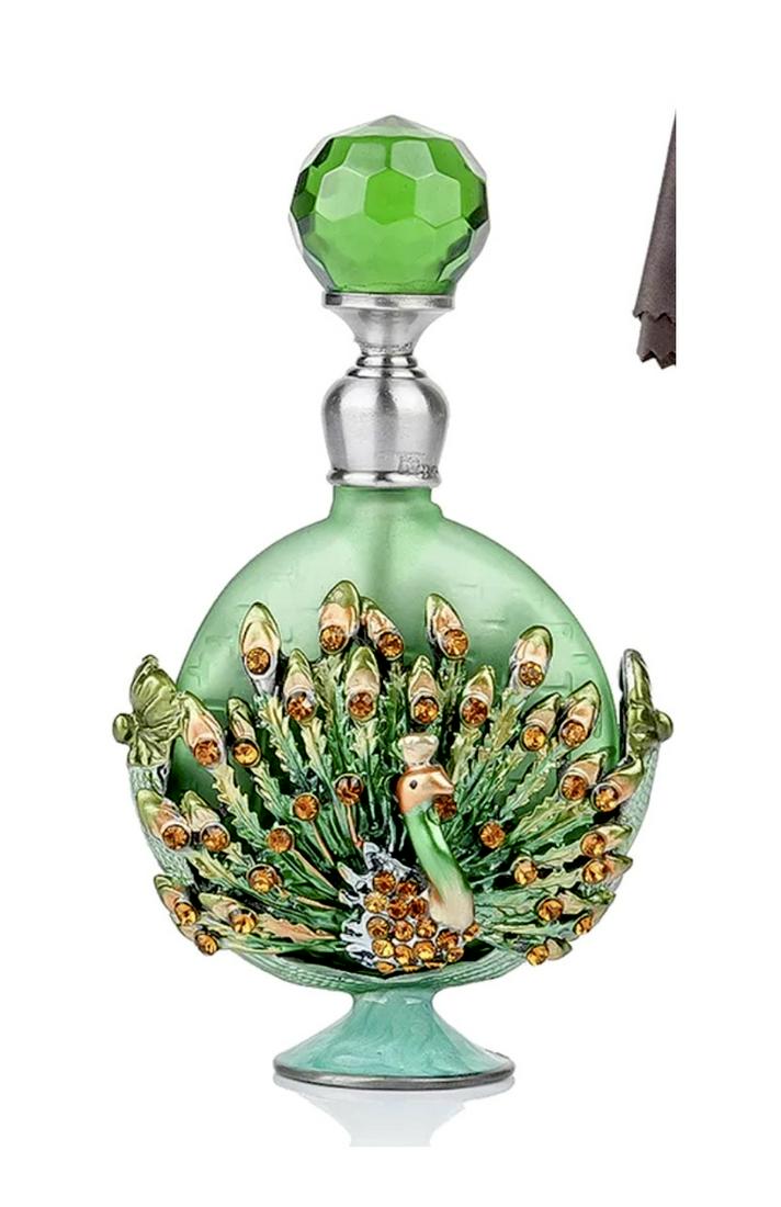 Ann Primrose Jeweled/Enameled Glass Perfume Bottle (1 of 2)