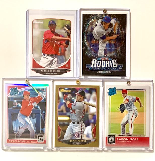 Lot of 5 Star MLB Players Rookie Baseball Cards (1 of 1)
