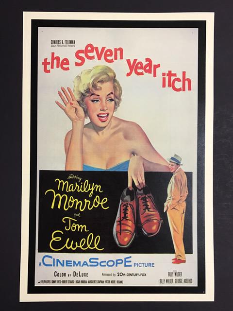 Iconic Marilyn Monroe SEVEN YEAR ITCH Movie Poster (1 of 1)