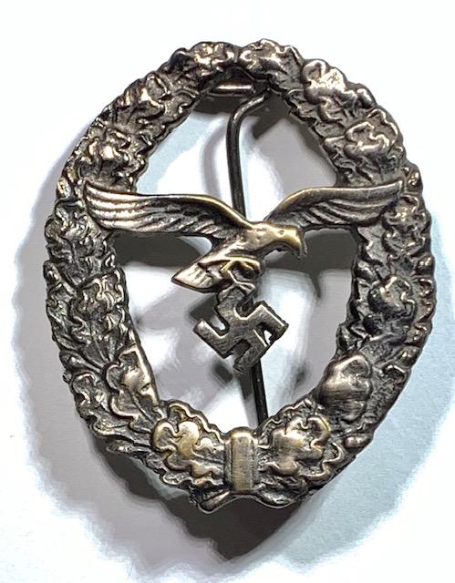 WW2 Nazi German Luftwaffe Uniform Badge Pin: These Items came from a Very High-End Estate But due to the High Cost of getting them checked out the Inherit Owner chose Not to and decided to Sell them with No Reserve AS-IS. We cannot Guarantee whe