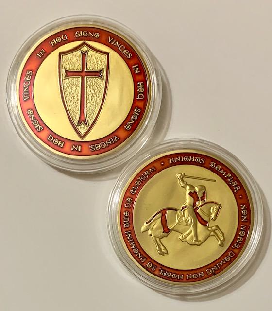 1oz Silver Clad Freemason Knights of Templar Coin (1 of 2)
