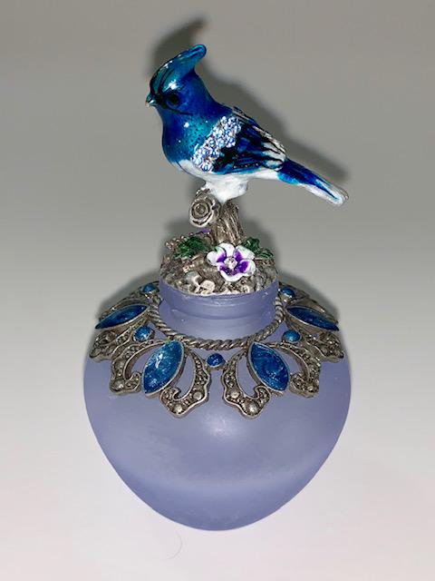 Ann Primrose Jeweled/Enameled Glass Perfume Bottle (1 of 2)