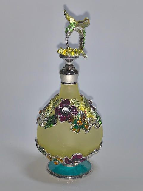 Ann Primrose Jeweled/Enameled Glass Perfume Bottle (1 of 2)