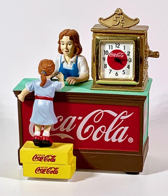 Retro COCA-COLA Nostalgic General Store Mini Clock (1 of 3)