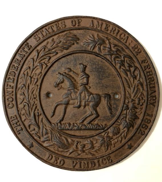 1862 Cast Iron CIVIL WAR Gravesite Placard/Marker (1 of 1)