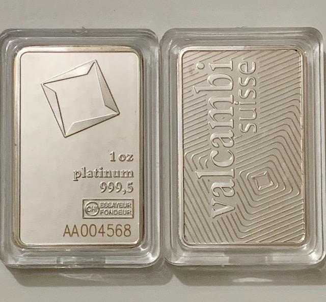 1oz 999.5 Mixed Metals Platinum Bullion Bar (1 of 1)
