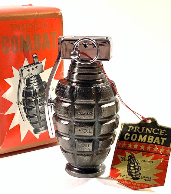 Rare New Old Stock VTG. Combat Grenade Table Lighter (1 of 2)