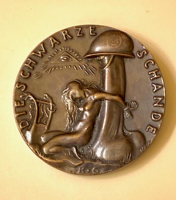 1920 Nazi Discriminatory/Hatred Solid Bronze Medal: These Items came from a Very High End Estate But due to the High Cost of getting them checked out the Inherit Owner chose Not to and decided to Sell them with No Reserve AS-IS. We cannot Guarantee whe