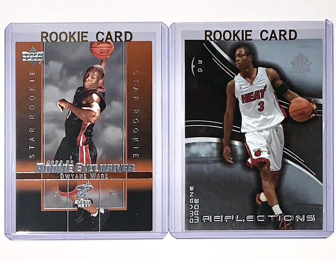 Lot of 2 DWAYNE WADE Rookie Basketball Cards (1 of 1)