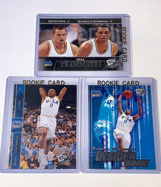 Lot of 3 RUSSELL WESTBROOK Rookie Basketball Cards (1 of 1)