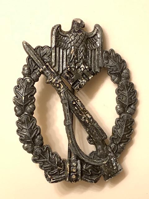 WW2 Nazi German Weapons Expert Uniform Badge Pin: These Items came from a Very High End Estate But due to the High Cost of getting them checked out the Inherit Owner chose Not to and decided to Sell them with No Reserve AS-IS. We cannot Guarantee whe