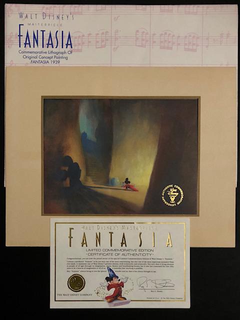 1939 Walt Disney Masterpiece FANTASIA Lithograph w/COA (1 of 1)