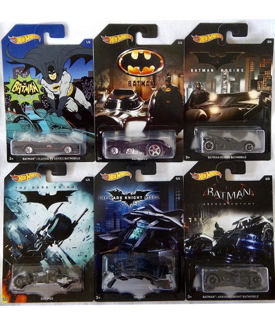 6 LTD Edition BATMAN Hot Wheels Toys Die-Cast Cars (1 of 1)