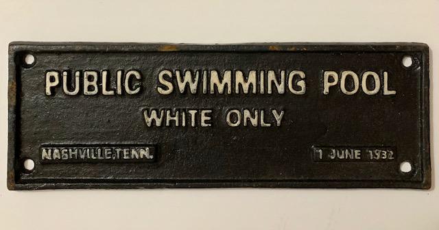 Dated 1932 Black Americana Cast Iron Segregation Sign: We Do Not Support any of the Ideals this Piece Represents / Exact Age Unknown / Sold AS-IS