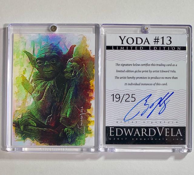 Scarce 1 of 25 Artist Signed STAR WARS Print Art Card (1 of 1)