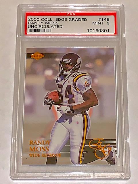Rare RANDY MOSS Uncirculated Mint Grade Football Card: PSA Mint Grade / Hard to Find