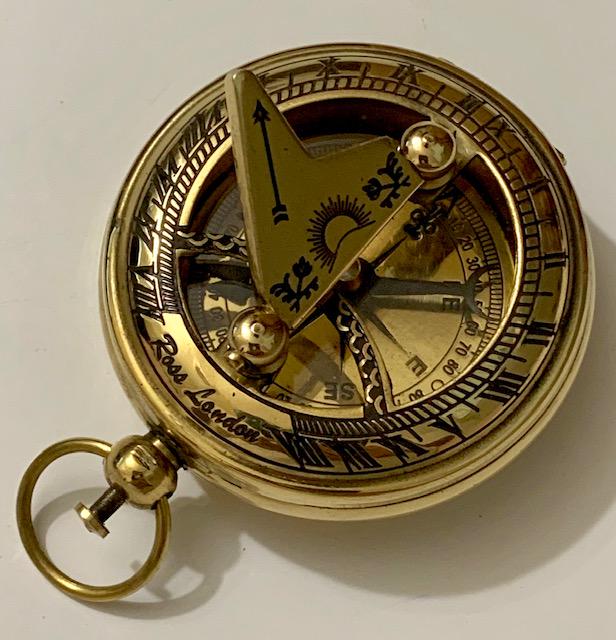 Ornate Pocket Compass in the style of a Pocket Watch: Great Looking Piece / Age Unknown / Multiple Photos Posted