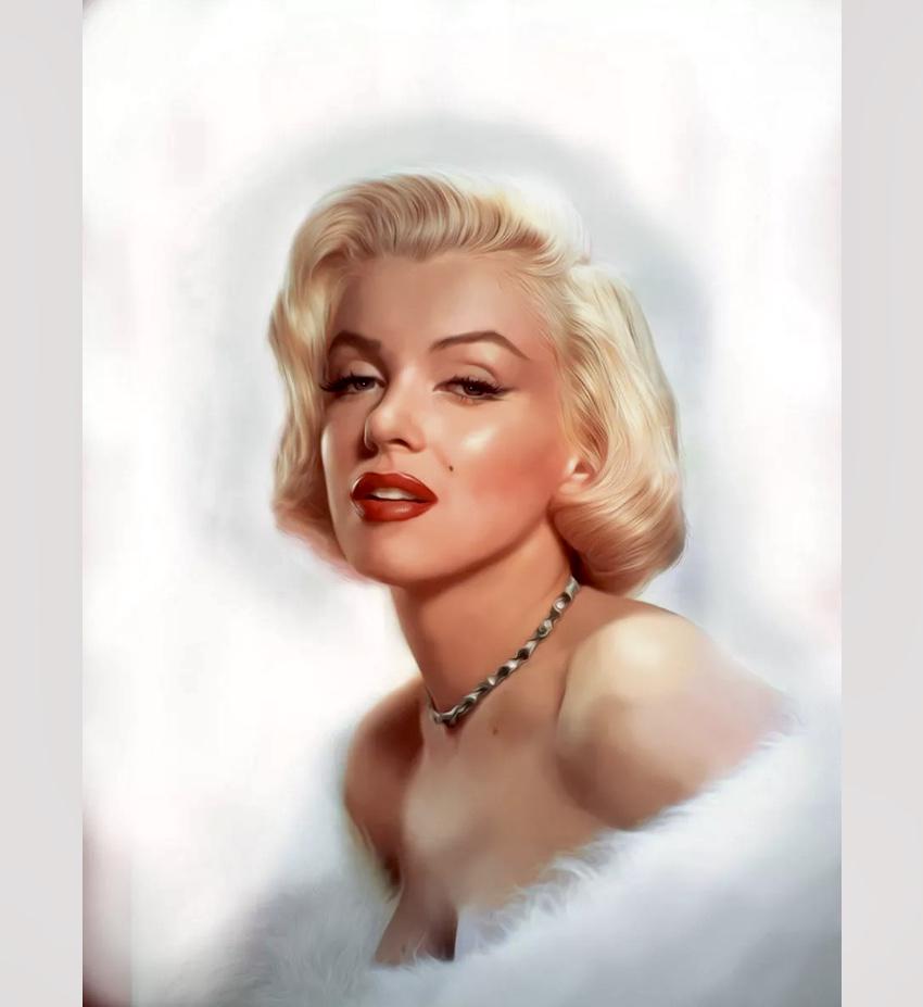 Gorgeous MARILYN MONROE Giclee Canvas Art Print: Unframed / Shipped in a Mailing Tube / 12 x 16