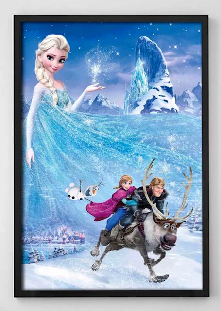 Beautiful Walt Disney FROZEN Giclee Canvas Art Print: 12 x 18 / Beautiful Piece / Does Not Come Framed / Shipped in a Mailing Tube