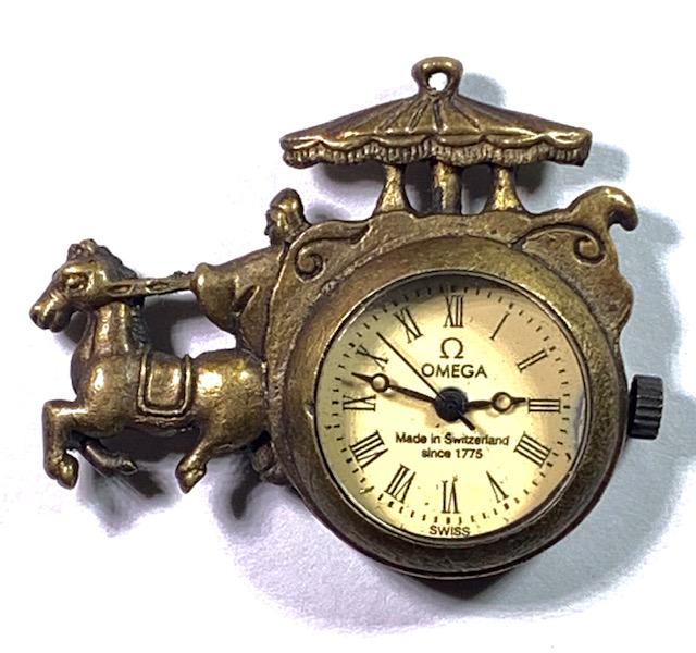 Unusual Signed OMEGA Ladies Brooch Style Pendant Watch (1 of 3)