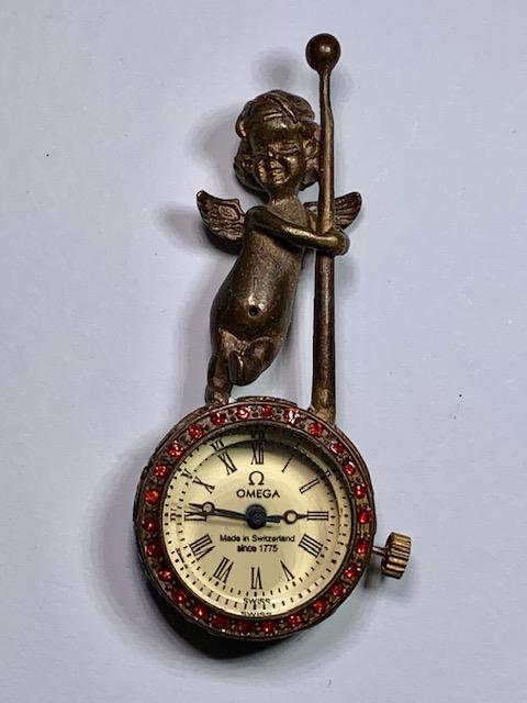 Signed OMEGA Ladies Brooch Style Pendant Watch (1 of 2)