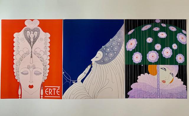 Lot of 4 ERTE Art Deco Art Print Lithographs 8 x 10 (1 of 1)