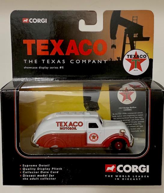 CORGI Toys Die-Cast TEXACO Dodge Airflow Fuel Tanker: TEXACO Dodge Airflow Fuel Tanker Truck / Mint in Original Sealed Box