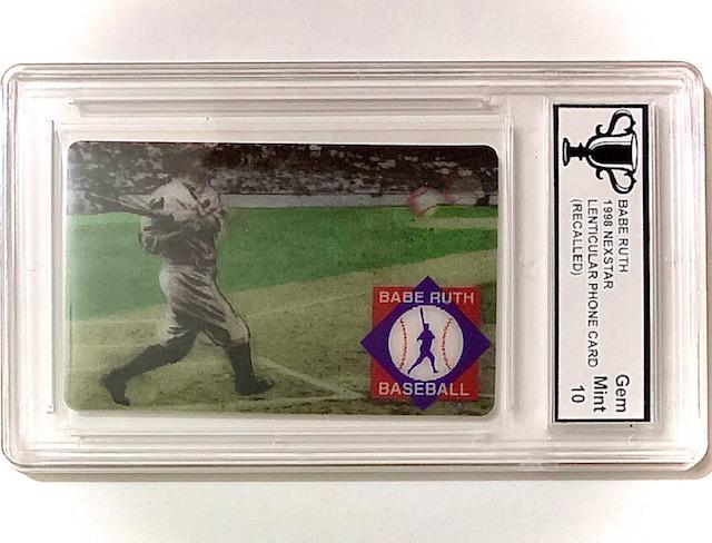 Rare Re-Called 3D-Motion BABE RUTH Baseball Card (1 of 2)