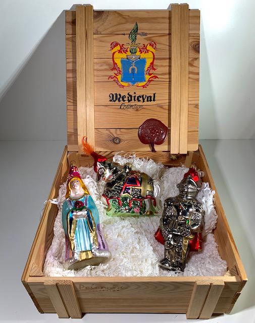 Rare KOMOZJA Blown Glass Christmas Ornament Set (1 of 3)