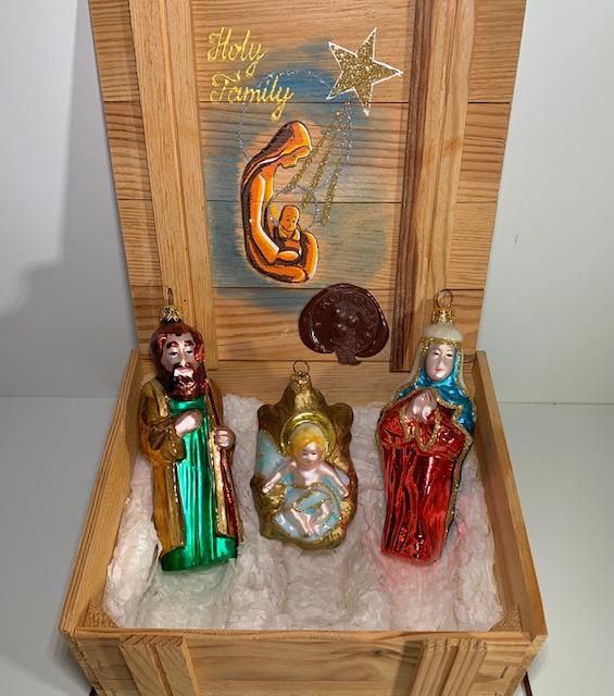 Rare KOMOZJA Blown Glass Christmas Ornament Set (1 of 4)