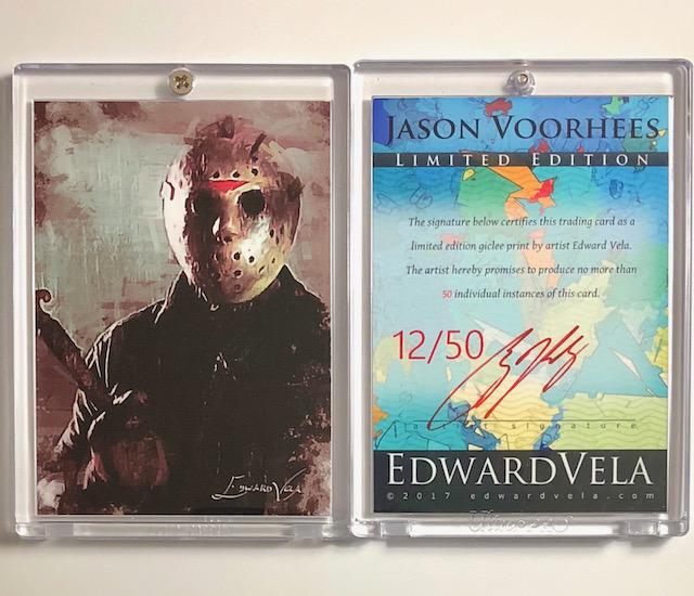 JASON VORHEES Hand Signed by Artist Art Card: #11 Only 50 Produced