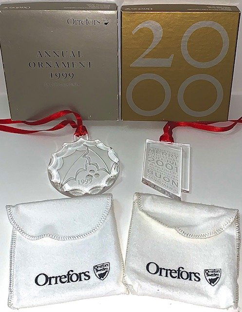 2 ORREFORS Christmas Ornaments by ERICA LAGERBIELKE (1 of 1)