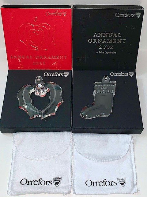 2 ORREFORS Christmas Ornaments by ERICA LAGERBIELKE (1 of 1)
