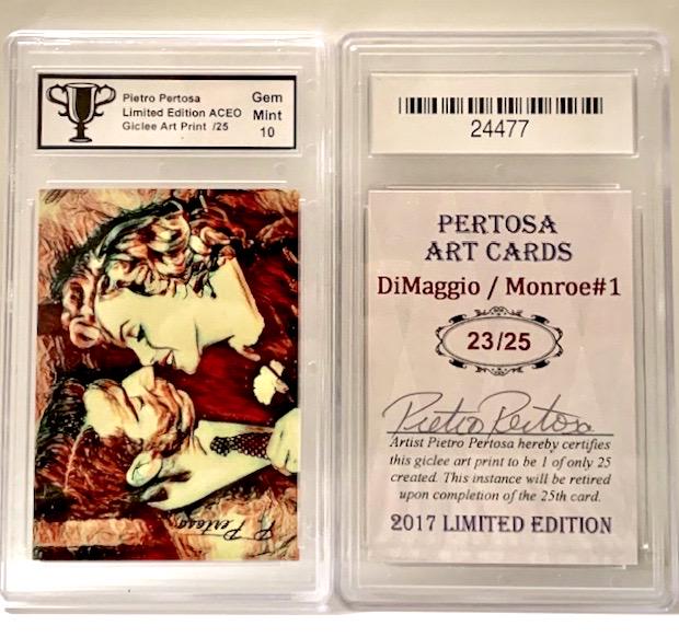 Marilyn Monroe/Joe DiMaggio Artist Signed Giclee Card (1 of 1)