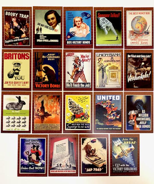 18 WW2 Poster/Propaganda Series 1 Trading Cards B (1 of 2)