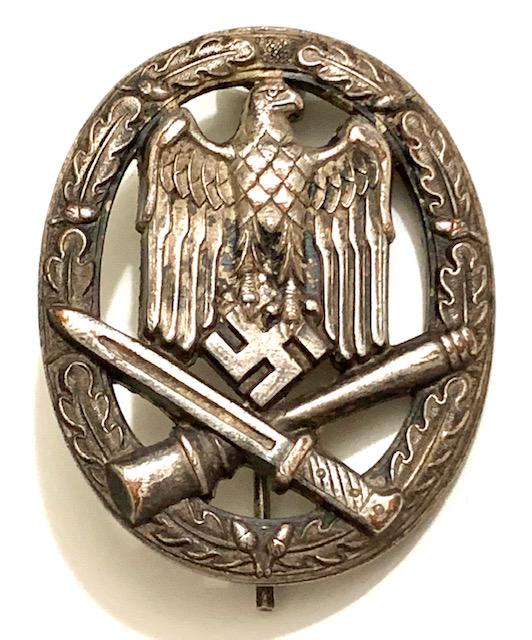 WW2 Nazi German Weapons Expert Uniform Badge Pin: These Items came from a Very High End Estate But due to the High Cost of getting them checked out the Inherit Owner chose Not to and decided to Sell them with No Reserve AS-IS. We cannot Guarantee whe