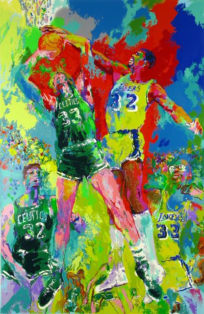 LeRoy Neiman Johnson and Bird Art Canvas Print (1 of 1)