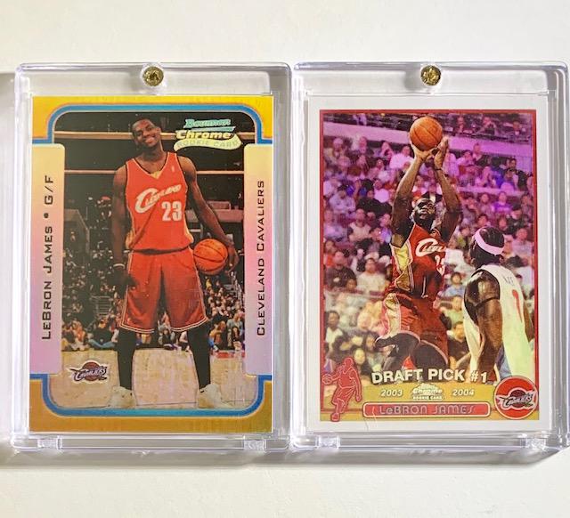Lot of 2 LEBRON JAMES Rookie RP Basketball Cards (1 of 2)
