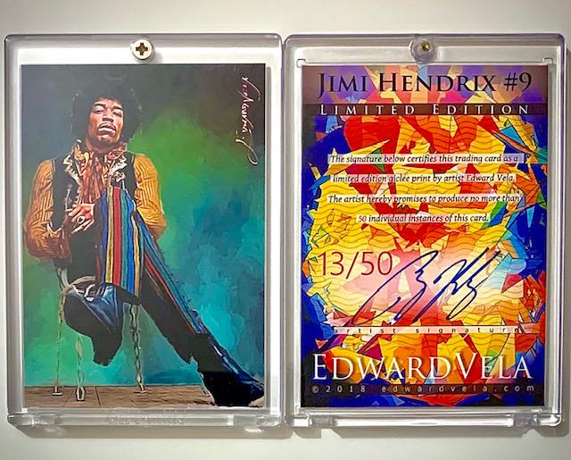 1 of 50 JIMI HENDRIX Artist Signed Giclee Art Card (1 of 1)