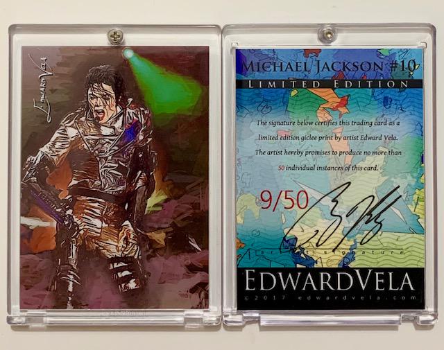 1 of 50 MICHAEL JACKSON Artist Signed Giclee Art Card (1 of 1)