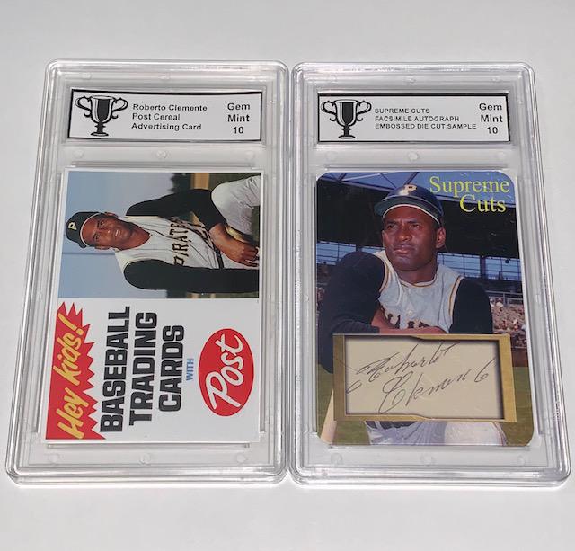 Lot of 2 Gem Mint 10 ROBERTO CLEMENTE Baseball Cards (1 of 1)