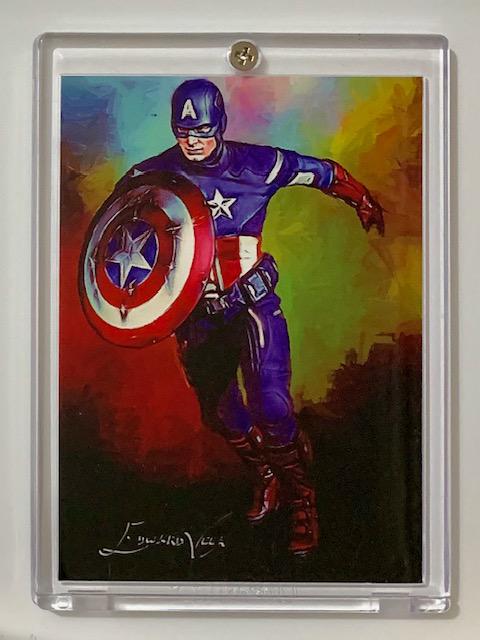 Marvel CAPTAIN AMERICA Artist Signed Giclee Art Card (1 of 2)