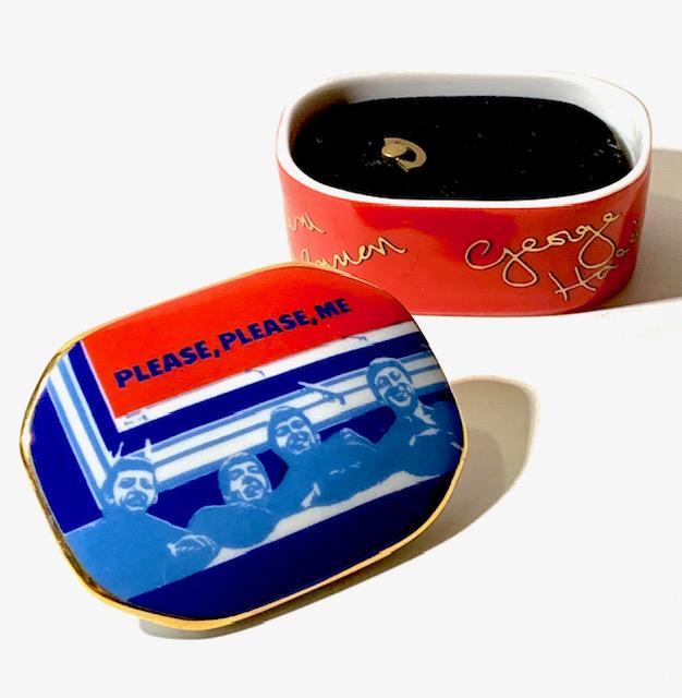 Signed THE BEATLES Porcelain Working Music Box (1 of 3)