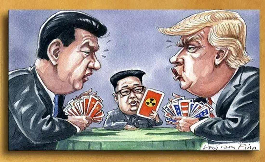 DONALD TRUMP & KIM JONG-UN Parody Canvas Print Art: SIGNED â€“ 12 x 24 - Not Framed - Shipped in a Mailing Tube â€“ See all Photos