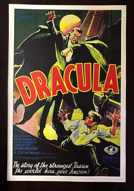 Classic Bela Lugosi DRACULA Movie Poster (1 of 1)