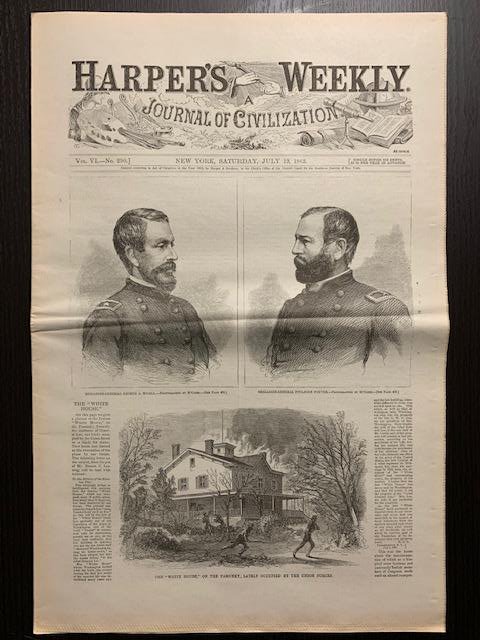 July 1862 Civil War Harpers Weekly Newspaper (1 of 4)