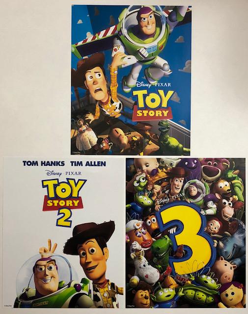 Rare Lot of 3 Disney Pixar Studios Movie Lithographs (1 of 1)