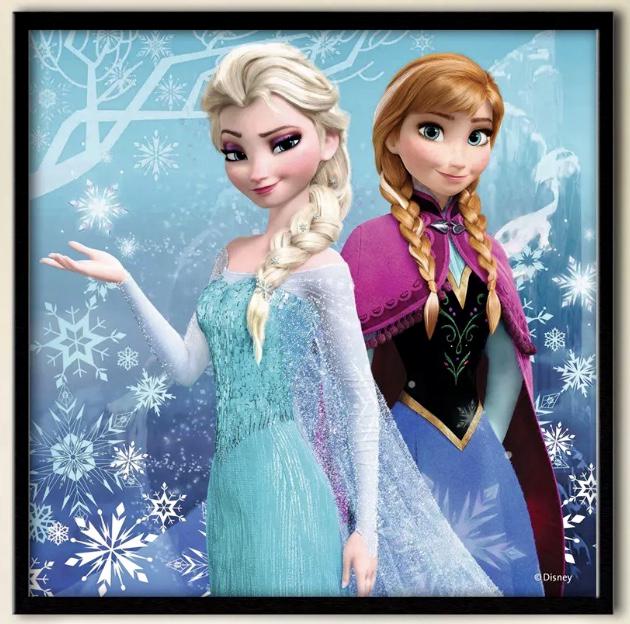 Beautiful Walt Disney FROZEN Giclee Canvas Art Print: 12 x 12 / Beautiful Piece / Does Not Come Framed / Shipped in a Mailing Tube