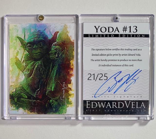 Scarce 1 of 25 Artist Signed STAR WARS Print Art Card (1 of 1)